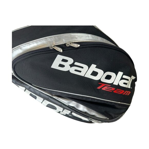 BABALOT TEAM Tennis Multi Racquet Carry Case Bag Backpack Red White Black - Picture 6 of 16
